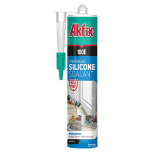 Silicon Universal Acetic 280 ml, 100E, Negru, Akfix