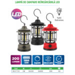 Lampa Camping LED Reincarcabila 3W 200Lm Verde Klaus