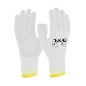 Mănuși Lucru PU (Poliuretan) Alb 9" 12 per Rodex