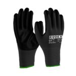 Mănuși Lucru PU (Poliuretan) Negru 10" 12 per Rodex