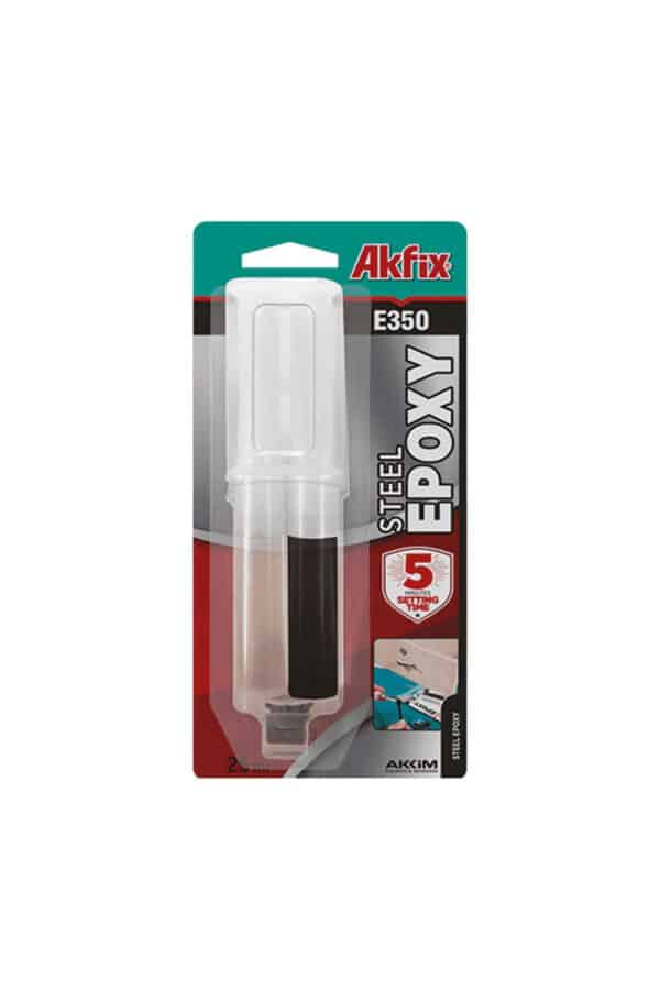 Adeziv Epoxidic Oțel E350 Seringă, Akfix