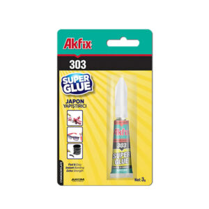 Super Glue Cianoacrilat 303, 3 g, Blister, Akfix