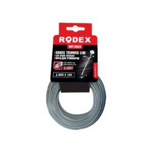 Fir Motocoasă Rotund cu Inserție Oțel 2.4 mm × 10 m Rodex