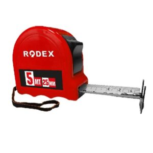 Ruletă Magnetică 5 m × 25 mm 190 25mm 0725 Rodex