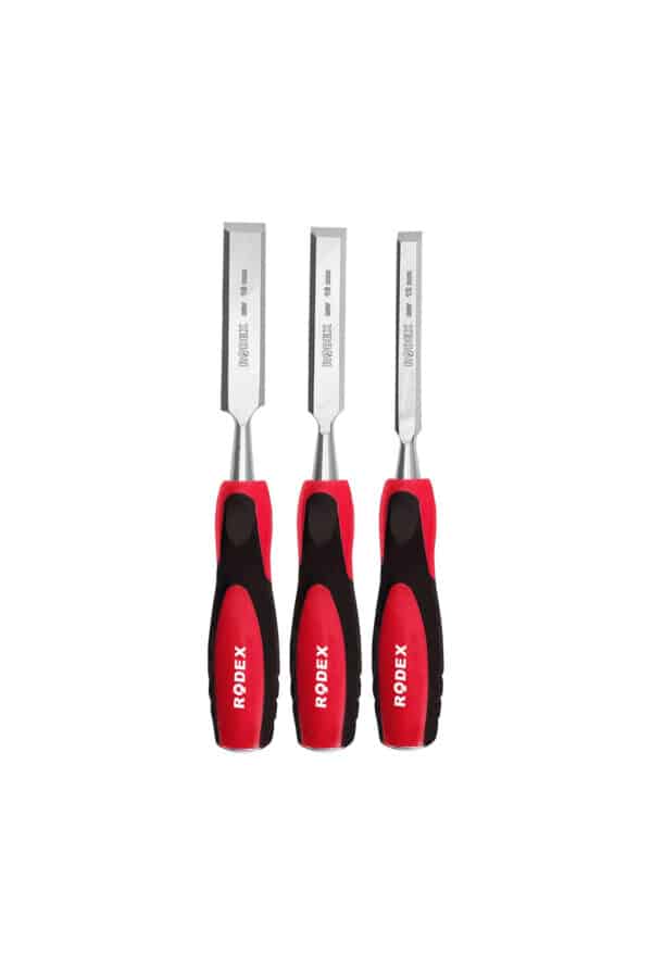 Set 3 Dălți Lemn 12-16-18 mm Cr-V Rodex