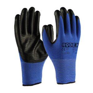 Mănuși Lucru Nitril Albastru 10" 12 per Rodex