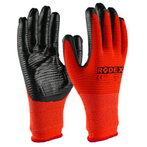 Mănuși Lucru Nitril Rosu 10" 12 per Rodex
