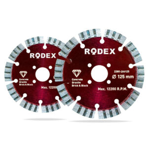 Disc Diamantat Segmente Sudate cu Laser 125 mm Rodex