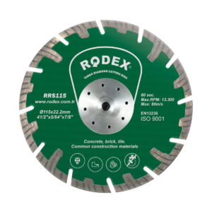 Disc Diamantat Segmentat cu Flanșă 115 mm Rodex