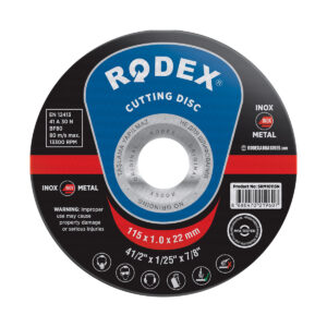 Disc Tăiere Metal Ø125×1.0 mm 125N Rodex