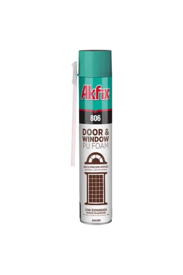Spumă PU Uși/Ferestre Expandare Redusă 750 ml, Akfix
