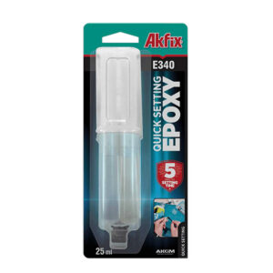 Adeziv Epoxidic Instalare Rapidă E340 Seringă, Akfix
