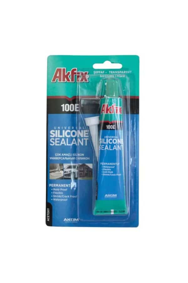 Silicon Universal Acetic Tub 50 ml, 100E, Alb, Akfix