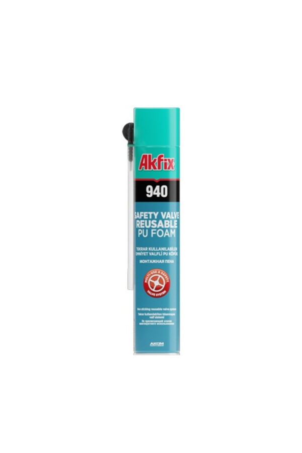 Spumă PU Valvă Reutilizabilă 750 ml, 940, Akfix