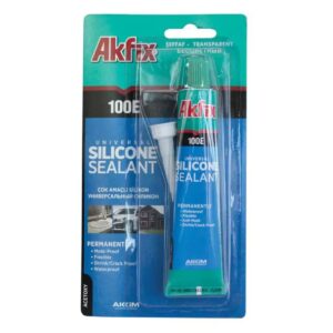 Silicon Universal Acetic Tub 50 ml, 100E, Transparent, Akfix