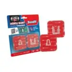 Set 2 Benzi Adezive pentru Cuier 60 × 60 mm Bondit