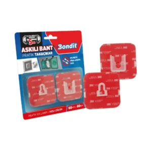 Set 2 Benzi Adezive pentru Cuier 60 × 60 mm Bondit