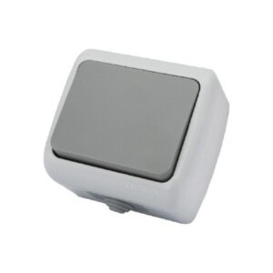 Întrerupător Simplu Exterior IP54 Alb Klaus