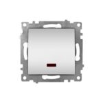 Ramă Întrerupător Dublu Aluminiu (gri metalic) 02 Klaus