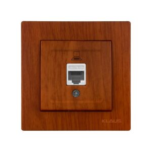 Set 10 Priza Date Cat6 RJ45 Efect lemn Klaus