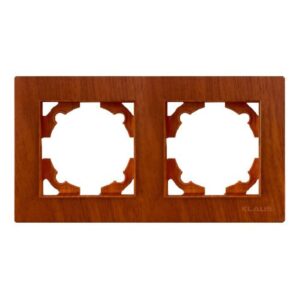 Ramă Întrerupător Dublu Efect lemn KE01550 Klaus