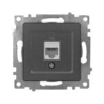 Set 10 Priză Date Cat5e RJ45 Antracit cu Ramă Klaus