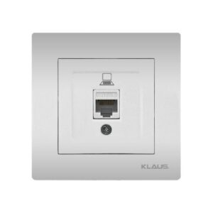 Set 10 Priza Date Cat5e RJ45 Aluminiu (gri metalic) 12 Klaus