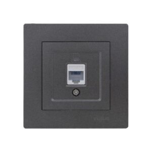 Set 10 Priză Date Cat5e RJ45 Antracit fără Ramă Klaus