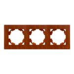 Ramă Întrerupător Triplu Efect lemn Klaus