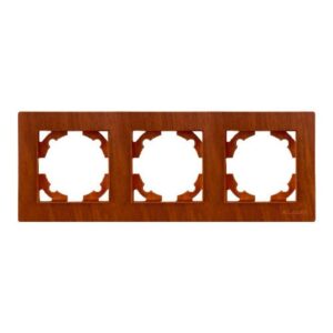 Ramă Întrerupător Triplu Efect lemn Klaus