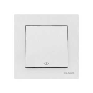 Set 10 Întrerupător Intermediar (Cap Cruce) Alb Klaus