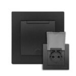 Set 10 Priza Dubla Schuko Alb Klaus