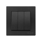 Set 10 Întrerupător Triplu Alb KE01818 Klaus