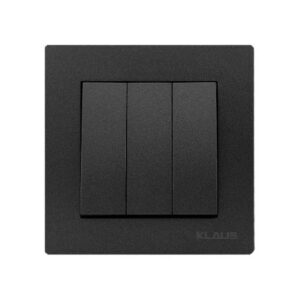 Set 10 Întrerupător Triplu Alb KE01818 Klaus