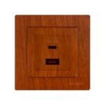 Set 8 Priza USB Dual Efect lemn Klaus