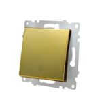 Ramă Întrerupător Dublu Auriu mat KE01919W Klaus