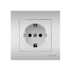 Set 10 Priza Dubla Schuko Aluminiu (gri metalic) 07 Klaus