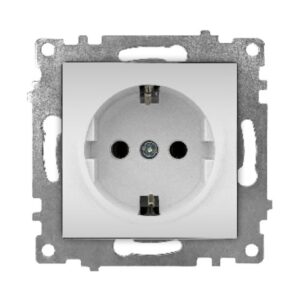 Set 10 Priza Dubla Schuko Aluminiu Fara Rama KE01307W Klaus