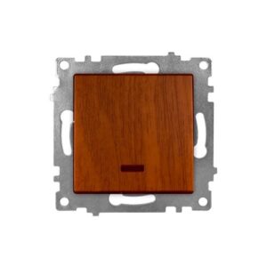 Ramă Întrerupător Dublu Efect lemn KE01502W Klaus