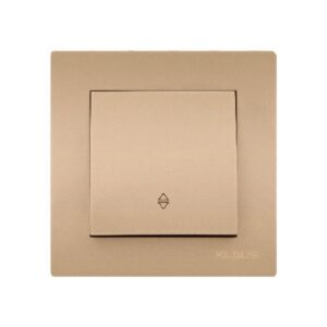 Set 10 Întrerupător Va-et-Vient Auriu mat KE01419 Klaus