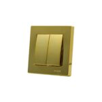 Set 10 Întrerupător Dublu Auriu mat KE01903 Klaus