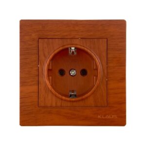 Set 10 Priza Schuko Efect lemn KE01507C Klaus