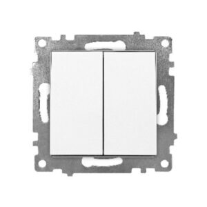 Ramă Întrerupător Dublu Alb KE01103W Klaus