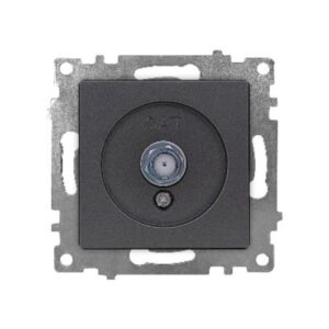 Set 10 Priză Date Cat5e Antracit cu Ramă 21 Klaus