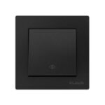 Set 10 Întrerupător Intermediar (Cap Cruce) Negru Klaus