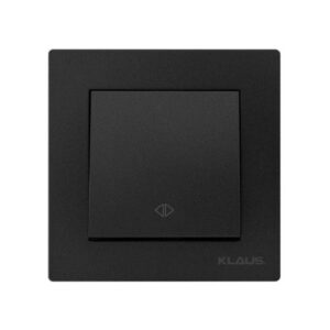Set 10 Întrerupător Intermediar (Cap Cruce) Negru Klaus