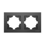 Ramă Întrerupător Dublu Antracit (gri închis) KE01750 Klaus