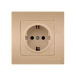 Set 10 Priza Dubla Schuko Auriu mat KE01407 Klaus