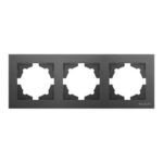 Ramă Întrerupător Triplu Antracit (gri închis) KE01751 Klaus