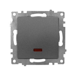 Ramă Întrerupător Dublu Antracit (gri închis) KE01702W Klaus